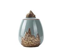 LMRJHAZ Adult Urn Keepsake Cremation Urn for Human Ashes or Pet Affordable Funeral Urn Burial Urns at Home Handcrafted/#1