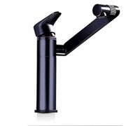 LMRJHAZ Bathroom Basin Sink Faucet Brass Single Handle 360 Degree Rotation Single Hole Deck Mounted Hot and Cold Water Mixer Tap (Color : Argento, Size : As The Picture Shows) Beauty Comes