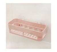 LMRJHAZ Bathroom Shelves Floating Shelves Bathroom Storage Shelf Toilet Organizer Bathtub Tray Holder Mounted Corner Rack Kitchen Accessories for Bathroom Storage (Color : A-Pink, Size : 2 pieces)