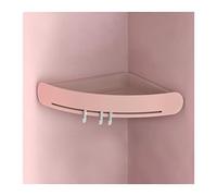 LMRJHAZ Bathroom Shelves Floating Shelves Bathroom Storage Shelf Toilet Organizer Bathtub Tray Holder Mounted Corner Rack Kitchen Accessories for Bathroom Storage (Color : A-Pink, Size : 2 pieces)