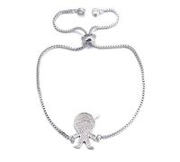 LMRJHAZ boys and girls charm couple bracelets women men's rose color crystal bracelets chain jewelry bracelets