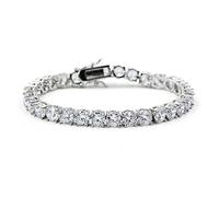 LMRJHAZ bracelets for womens tennis 3mm 4mm 5mm 1 row cubic zirconia color for men women iced out hip hop jewelry rose 8 mm width 7 inch