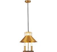 LMRJHAZ Ceiling Lights, Copper Crystal Luxury Pendant Light Bedroom Bedside Postmodern Single Head E14 Hanging Lamp Restaurant Bar Deco Luminaires Novel Decorated Chaner Interesting Life