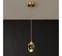 LMRJHAZ Chaner, Chinese V-intage Hanging Lights Crystal Height Adjustable Pendant Lighting LED Base Chaner High-end Minimalist Suitable for Loft Bar Sitting Room Suspension Lamp