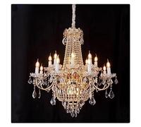 LMRJHAZ Chaner, Villa Duplex Living Room Luxury Atmosphere Light Luxury Hotel Wedding Restaurant high Staise Chaner(A 48 Head D150 H190CM) (A 18 Head D80 H85CM)