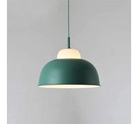 LMRJHAZ Decorative Chaner Siet Nordic Lights Living Room Down Bowl Metal Lampshade Ceiling Hanging Light with E27 Base Suspension Lighting Fixture for Bedroom Kitchen Restaurant/Yellow (Yellow)