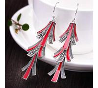 LMRJHAZ eardrop for women s thai handmade fall winter matches all thin black lacquer earrings, a
