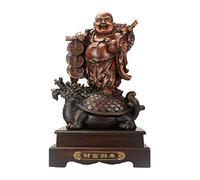 LMRJHAZ Feng Shui Buddha Ornaments for The Home,Laughing Buddha Figurines Home Office Decoration Bless Prosperity And Wealth for Gift,D,Large