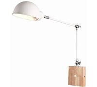 LMRJHAZ Folding arm Wall Lights Sconce Wooden Base Long Swing Wall lamp Simple Wrought Iron Wall Lantern Study Bedroom Restaurant Cafe Decorative Wall Lamps (Color : Style-c)