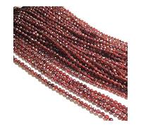 LMRJHAZ for Meditation Natural Stone Faceted Round Crystals Small Beads Loose Spacer Beads for Jewelry Making DIY Necklace Bracelet Accessories 2 3mm Healing Gift Chakra Reiki Balancing