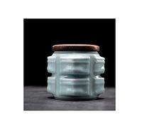 LMRJHAZ Funeral Keepsake Urns Small Memorials Cremation Urns for Human Ashes Burial Urns at Home Good Sealing/Green-2
