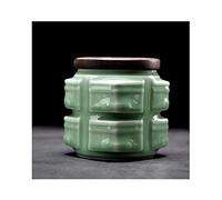 LMRJHAZ Funeral Keepsake Urns Small Memorials Cremation Urns for Human Ashes Burial Urns at Home Good Sealing/Green-2