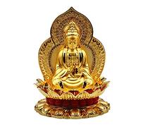 LMRJHAZ Guan Yin Statue Car Decoration Wealth Prosperity Statue Guan Yin Statue Home Decor Buddha Statue Ornaments Indoor Statue Collectible Figurines Feng Shui Ornament Lucky Buddha Statue
