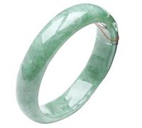 LMRJHAZ Jade Bangle Bracelet Women Retro Chinese Style Natural Green Jade Bangle Box Apply to Mother's Day,Birthday Gifts,58-59mm