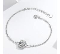 LMRJHAZ jewellery Women's 925 Silver Bracelet Gold Rose Gold Color 6mm Clear Shiny AAA Zircon Created Diamond Gift for jewellery