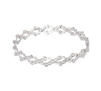 LMRJHAZ jewelry 1pc Retractable Trendy Christmas Napkin Crystal Bracelet for Women Women’s Rings Stretchy Bracelets Silver Chic Elastic Ring Woman jewelry