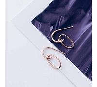 LMRJHAZ jewelry for S925 Earrings Women Korean Simple Ring Ear Hook Fashion Geometric Shape rose jewelry