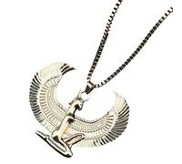 LMRJHAZ Jewelry New 2025 Arrival Ancient Egyptian Mythology Goddess Isis Necklace Stainless Steel Pendant Necklace Women Vintage Egypt Gold Color With For You Accessories Trendy Creative Gift Gift