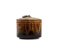 LMRJHAZ Keepsake Funeral Urns Ceramics Sealing Small Cremation Urn for Human Ashes Display Burial Urns at Home/White