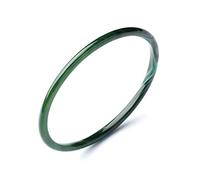 LMRJHAZ Ladies Jade Bangles,Grass Green Chalcedony Bangles,Bangle Bracelet,Thin Chinese Style Antique Art Bangles,Jewelry,for Mother,for Girlfriend,with Jewelry Box(56mm)