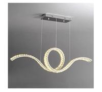 LMRJHAZ Luxury Designer LED Crystal Chandeliers Home Lighting for Dining Room Decorate Luster Ceiling Pendant Lights Indoor Fixtures(RC Dimmable,L100cm)