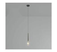 LMRJHAZ Modern 1-Light Cut Crystal Glass Pendant Light in Smoke - MI-NI LED Ceiling Light Fixtures. d Copper Chaner with Prism Crystal Pendant Hanging Lamps Compatible with Kitchen Island and Bedside