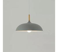 LMRJHAZ Modern European Style Macaron Chaner for Coffee Shop and Restaurant Creative Hanging Lamp for Porch and Loft Single Head Pendant Light with Pot Cover Simple and Stylish Design (Grey 60 * 30cm)