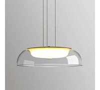 LMRJHAZ Modern Industrial Glass Pendant Light Transparent Glass Nostalgia Chandelier for Staircase Pendant Lamp Living Room Bedroom Bar Stairwell Minimalist Hanging Lamp