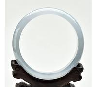 LMRJHAZ Natural Jade Bangle Bracelet, Ladies White Jade Bangles, for Mother Or Girlfriend, with Jewelry Box, 54-64mm,64mm