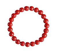 LMRJHAZ Natural Red Cinnabar Bracelet with Six Character True Words Bracelet Amulet