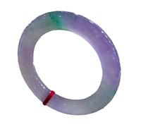 LMRJHAZ Natural Violet Ice Jade bangle Burmese Jade Round Bracelet Fengshui Porsperity Jade Bracelet withCertificate Valentine's Day jewelry gifts to daughters,wife,mother