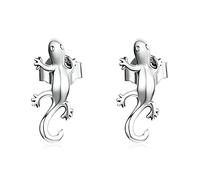 LMRJHAZ Nickel Free Gecko Animal Stud Earrings for Women 925 Sterling Silver Hypoallergenic Halloween Small Cute Climber Crawler Studs Cartilage Tragus Post Creative 3D Jewelry Unique Gifts for Friend