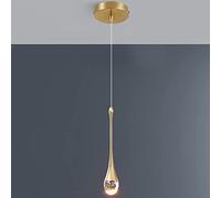 LMRJHAZ Pendant Light Ceiling Nostalgic Lights Crystal Height Adjustable Hanging Lamps LED Base Chaner Sitting Room Passage Suspension Lamp(A)