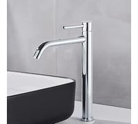 LMRJHAZ Quyanre Black Chrome Tall Basin Sink Faucet Slim Bathroom Washbasin Water Mixer Tap Hot Cold Water Basin Crane Tap Bathroom Tap (Color : D, Size : As The Picture Shows) Beauty Comes