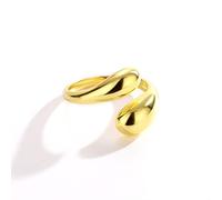 LMRJHAZ Ring for Women Sterling Silver Waterdrop Opening Adjustable Ring Delicate Trendy Party