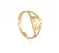 LMRJHAZ Ring Jewellery Jesus Cross Love Open Ring Women's Faith Christian Guardian Fashion Party Jewelry