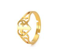 LMRJHAZ Ring Jewellery Jesus Cross Love Open Ring Women's Faith Christian Guardian Fashion Party Jewelry