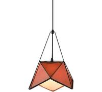 LMRJHAZ Simple Metal Chaner Industrial E27 Single Head Pendant Lamp Minimalist Chaners Adjustable Retro Small Hanging Light Ceiling Decoration Pendant (Orange)