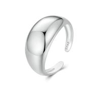 LMRJHAZ Simple S925 Sterling Silver Open Ring, Aperture Ring, Minimalist Open Statement Rings, Adjustable Thumb Rings