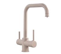 LMRJHAZ tap 3 Way Straight Drinking Faucet Brass hot and Cold Water Swivel Multifunction Kitchen Mixer taps-Oatmeal