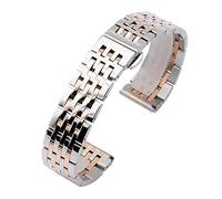 LMRJHAZ watch straps, 18mm 19mm 20mm stainless steel strap for band silver golden rose gold bracelet, watch band replacement