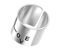 LMRJHAZ Women Ring Adjustable,Open Finger Ladies Ring Promise Letters Love Rock Vintage Rings
