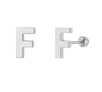 LMRJHAZM 18G Tiny Initial Stud Earrings for Women Girls 925 Sterling Silver 14K Gold Plated Hypoallergenic Cute Small Alphabet Letter Cartilage Tragus 3mm Ball Screw Back Piercing Sensitive Ear