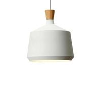 LMRJHAZM 5 Colors Available Iron Chandelier E26 Lamp Base Diameter 8.2 Inch Wooden Lamp Base Industrial Style Chandelier Pendant Light Living Room Bedroom Bedside Bar Display Cabinet Coffee Shop