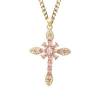 LMRJHAZM Accessories Women's Crucifix Necklace, Cross Pendant Necklace for Women Our Lady Choker Jesus Necklace