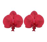 LMRJHAZM Boho 3D Flower Dangle Earrings for Women Exaggerated Large Butterfly Orchid Floral Statement Charms Drop Lightweight Elegant Dangling Wedding Birthday Beach Jewelry Gifts