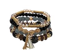 LMRJHAZM Bracelets Cherry Green Bracelet Women's Summer And Prosperous Career Transfer Beads Crystal Woman Earrings