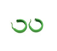 LMRJHAZM Chunky Large Matte Round Hoop Earrings for Women Girls 925 Sterling Silver Post Hypoallergenic 80s 90s Wide Huggie Hoops Fashion Dainty Classic Lightweight Y2K Jewelry Colorful Ornament Gifts