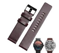 LMRJHAZM Cow Leather Strap For DIESEL Watchband DZ7312 | DZ4323 | DZ7257 With Stainless Steel Pin Buckle Strap 24 26 27 28 30mm Flat Band