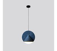 LMRJHAZM Eye Protection Simple Dining Room Chandelier Creative Bar Table Hanging Lamp Nordic Personality Bedroom Bedside Resin Art Decorative Pendant Light, LED Tricolor Light Interesting L